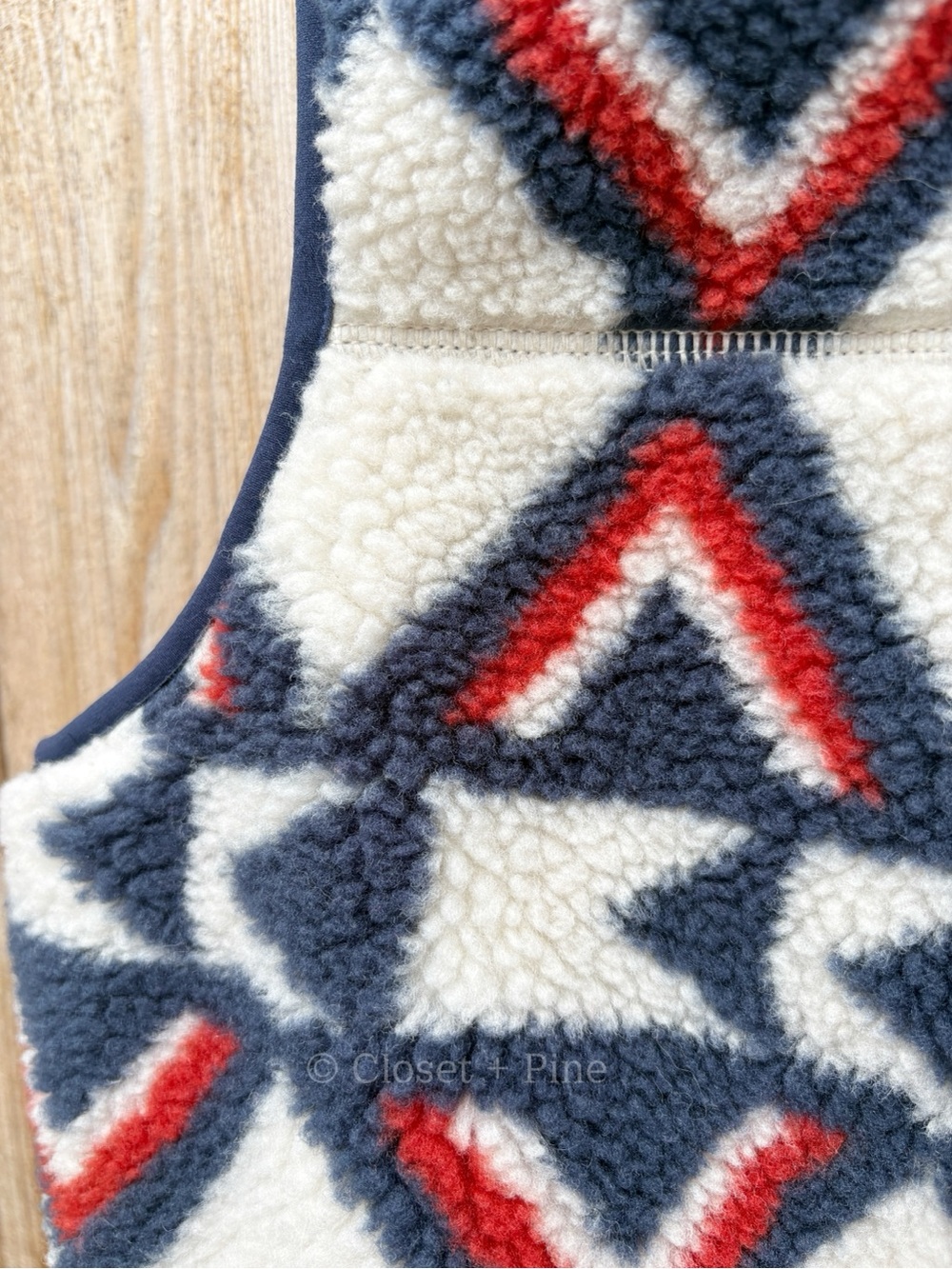 Patagonia Classic Retro-X Fleece Vest Size Small Brass Hawk Smolder Blue Sherpa‎ - Picture 9 of 14